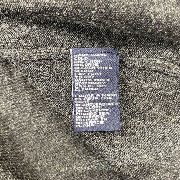 Jones New York Signature Gray Cowl Neck Sweater Size L Wool Blend Long Sleeve - Picture 6 of 8